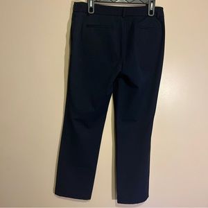 Hilary Radley Size 8x 32 Women's Black Straight Cut Leg Flat Front Dress Pants.